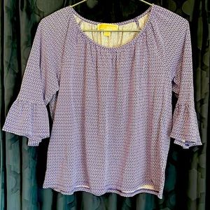 Michael Kors Medium, purple and white shirt
